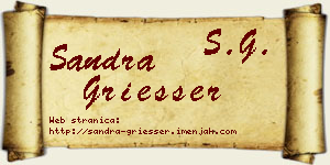 Sandra Griesser vizit kartica